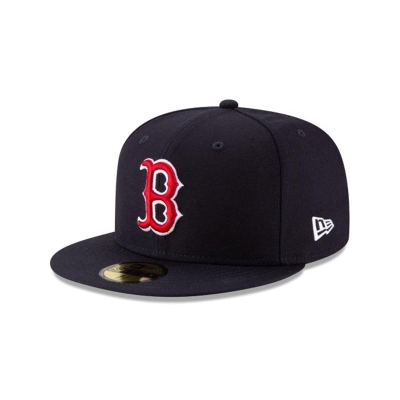 Boston Red Sox Gorra | New Era MLB Wool 59fifty Fitted Cap Mexico - Azules